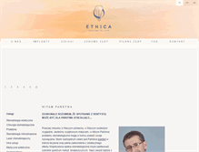 Tablet Screenshot of ethica.pl